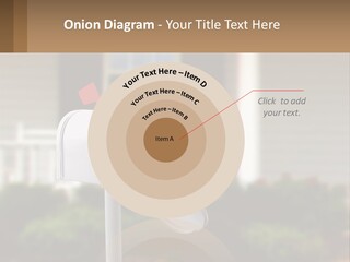 A Mailbox With A Red Arrow Sticking Out Of It PowerPoint Template