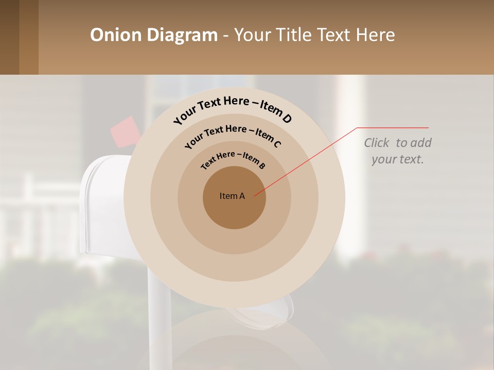 A Mailbox With A Red Arrow Sticking Out Of It PowerPoint Template