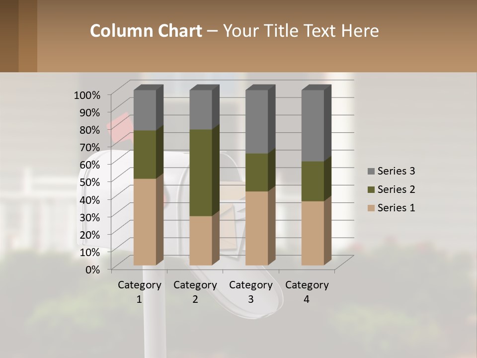 A Mailbox With A Red Arrow Sticking Out Of It PowerPoint Template
