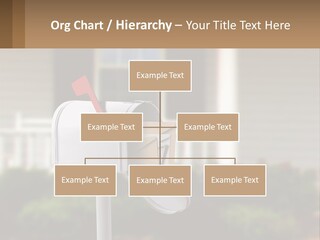 A Mailbox With A Red Arrow Sticking Out Of It PowerPoint Template