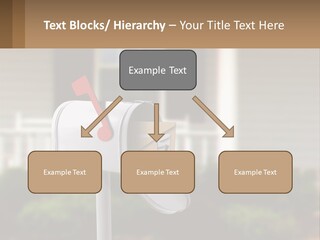 A Mailbox With A Red Arrow Sticking Out Of It PowerPoint Template