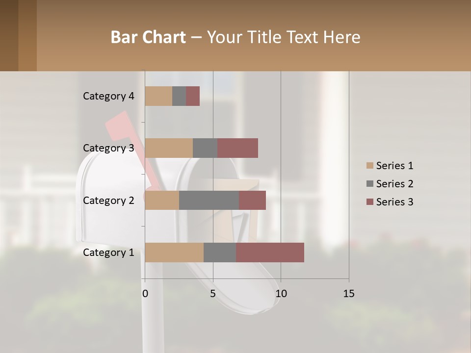 A Mailbox With A Red Arrow Sticking Out Of It PowerPoint Template