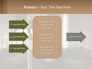 A Mailbox With A Red Arrow Sticking Out Of It PowerPoint Template