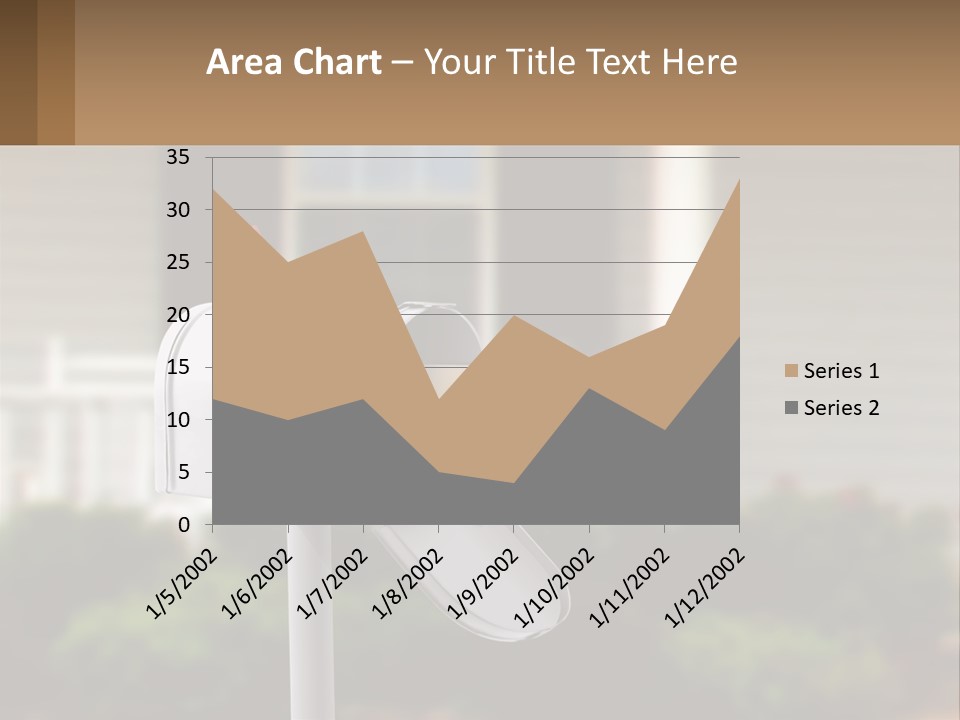 A Mailbox With A Red Arrow Sticking Out Of It PowerPoint Template
