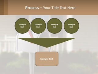 A Mailbox With A Red Arrow Sticking Out Of It PowerPoint Template
