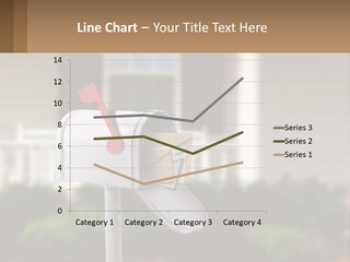 A Mailbox With A Red Arrow Sticking Out Of It PowerPoint Template