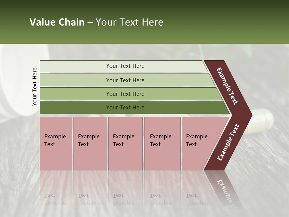 A Bunch Of Pills Sitting On Top Of A Wooden Table PowerPoint Template