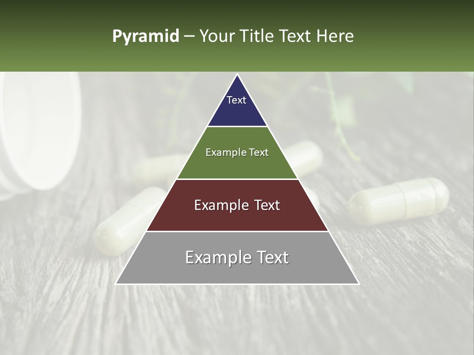 A Bunch Of Pills Sitting On Top Of A Wooden Table PowerPoint Template