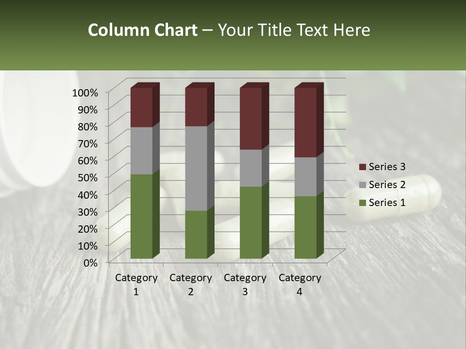 A Bunch Of Pills Sitting On Top Of A Wooden Table PowerPoint Template
