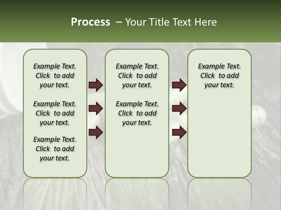 A Bunch Of Pills Sitting On Top Of A Wooden Table PowerPoint Template