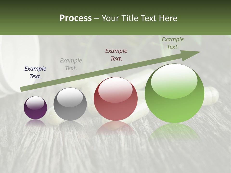 A Bunch Of Pills Sitting On Top Of A Wooden Table PowerPoint Template
