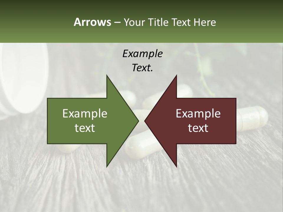 A Bunch Of Pills Sitting On Top Of A Wooden Table PowerPoint Template