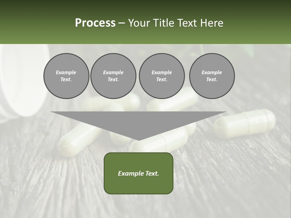 A Bunch Of Pills Sitting On Top Of A Wooden Table PowerPoint Template