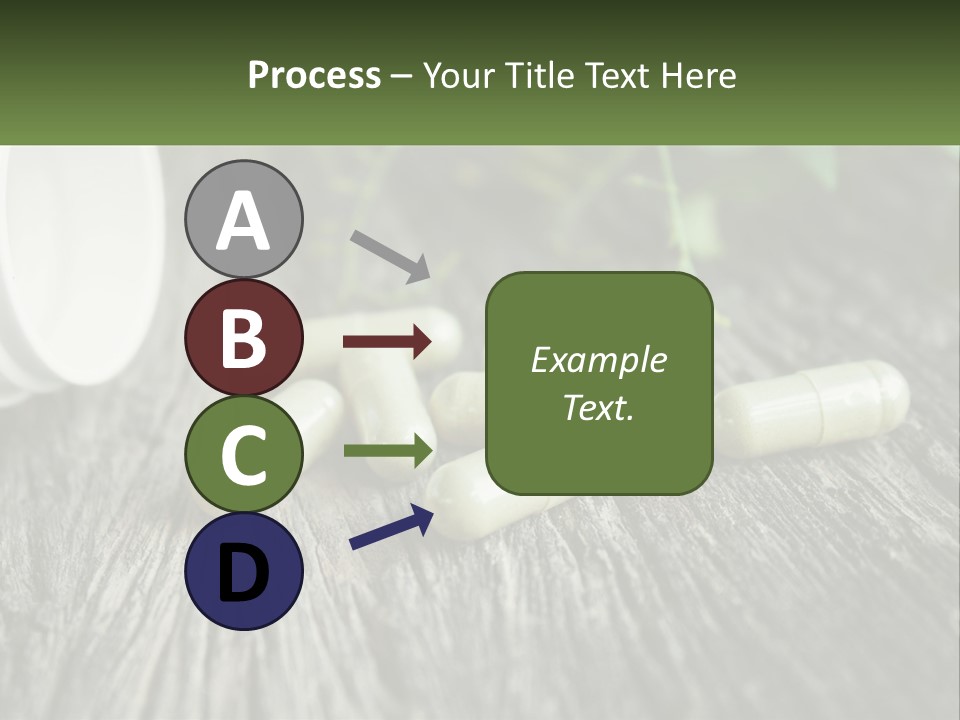 A Bunch Of Pills Sitting On Top Of A Wooden Table PowerPoint Template