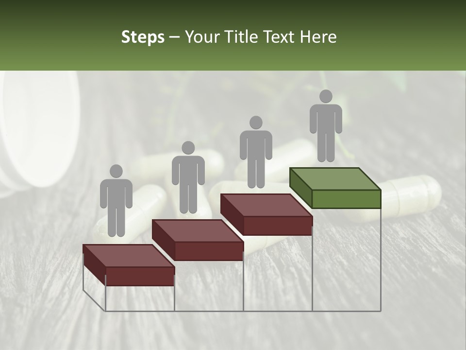 A Bunch Of Pills Sitting On Top Of A Wooden Table PowerPoint Template