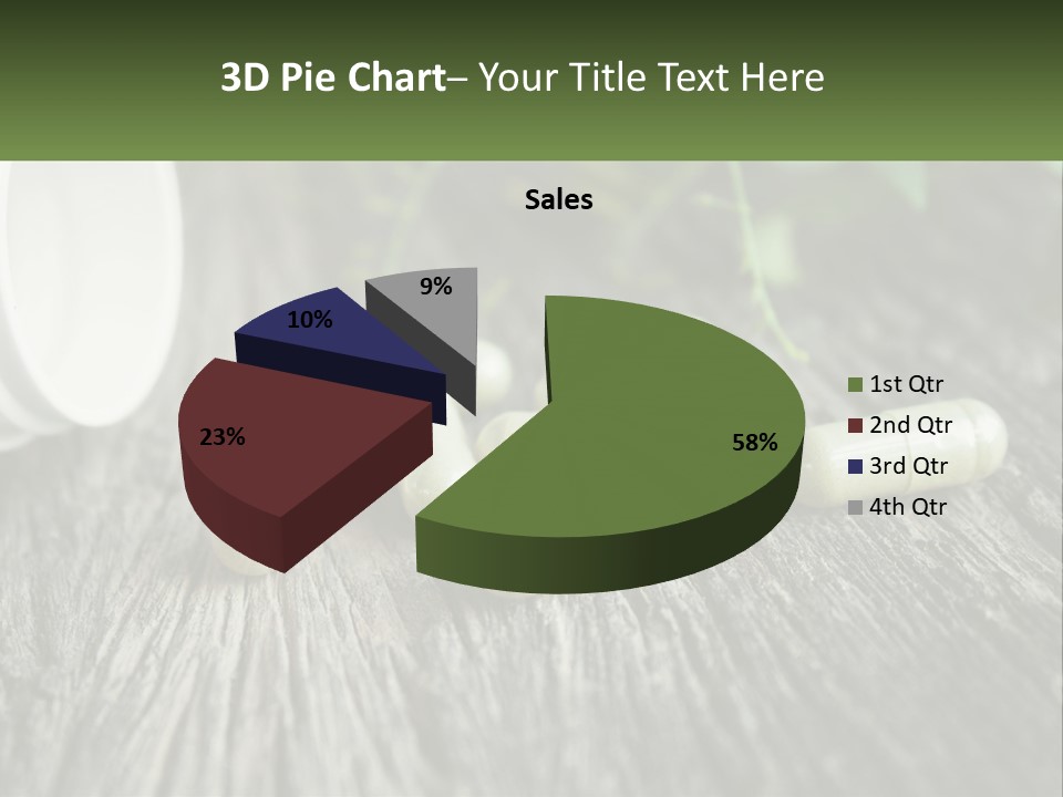 A Bunch Of Pills Sitting On Top Of A Wooden Table PowerPoint Template