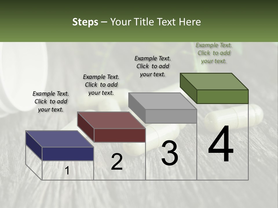 A Bunch Of Pills Sitting On Top Of A Wooden Table PowerPoint Template