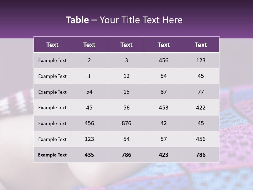 A Baby Wearing A Knitted Hat Laying On A Blanket PowerPoint Template