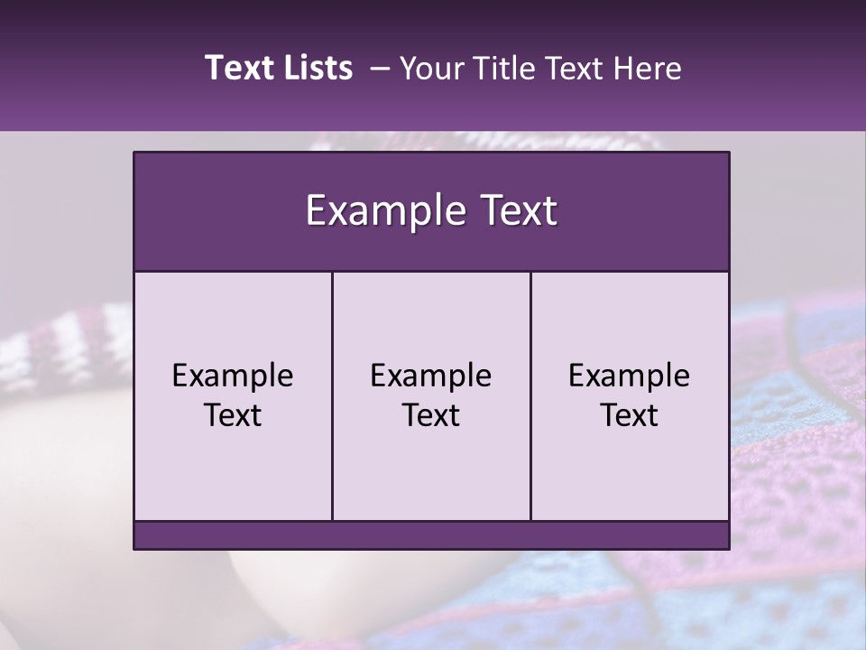 A Baby Wearing A Knitted Hat Laying On A Blanket PowerPoint Template