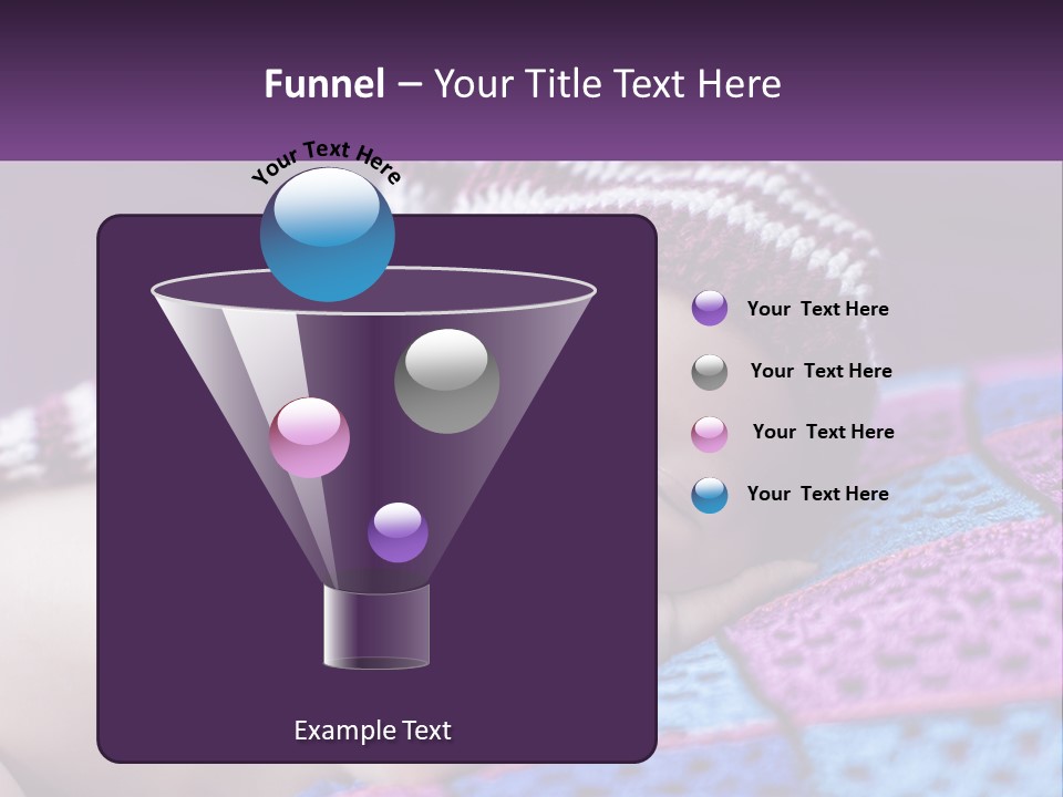 A Baby Wearing A Knitted Hat Laying On A Blanket PowerPoint Template