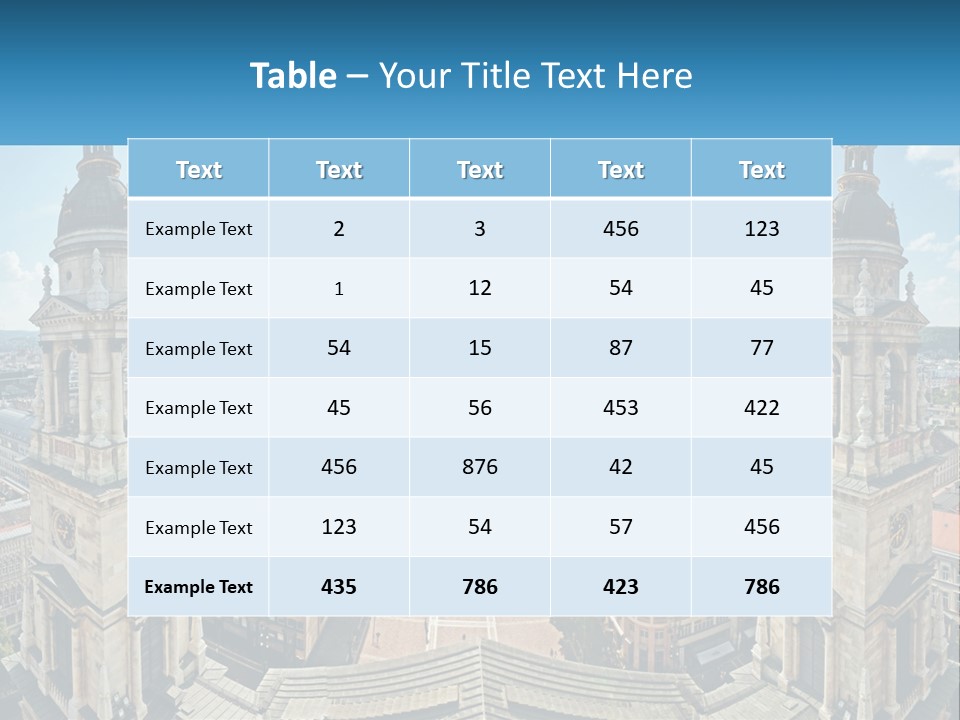 An Aerial View Of A City With Two Towers PowerPoint Template