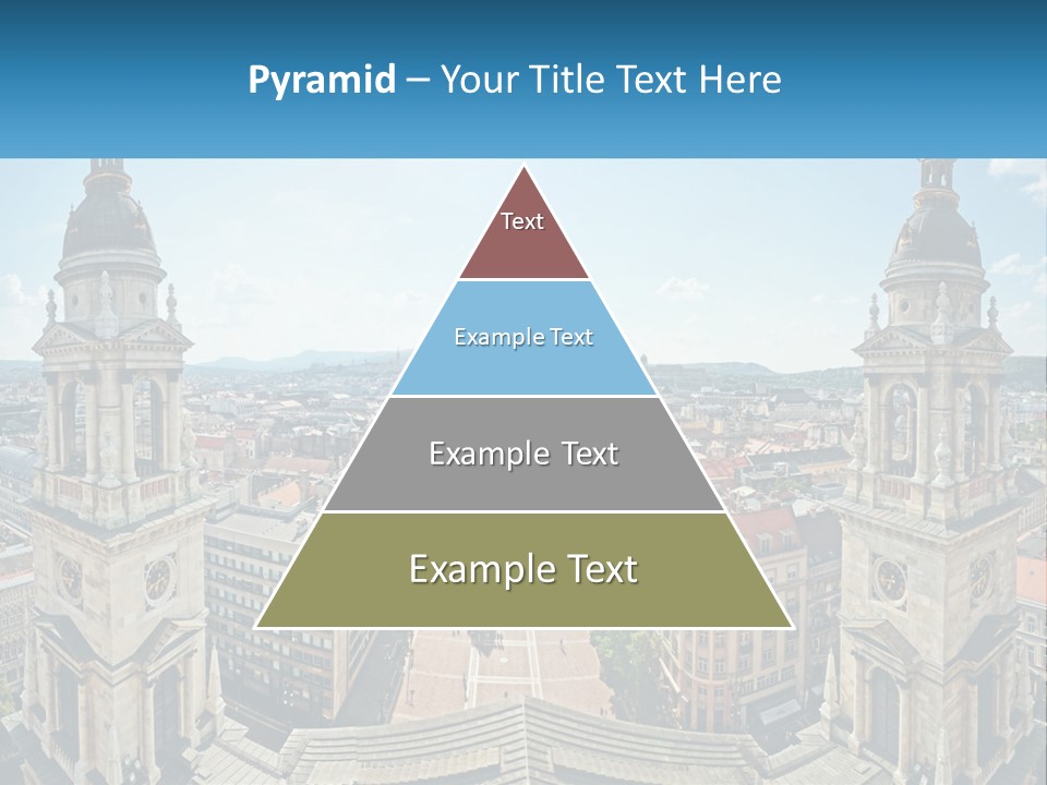 An Aerial View Of A City With Two Towers PowerPoint Template