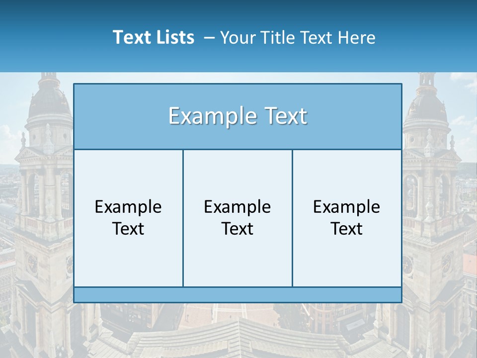 An Aerial View Of A City With Two Towers PowerPoint Template
