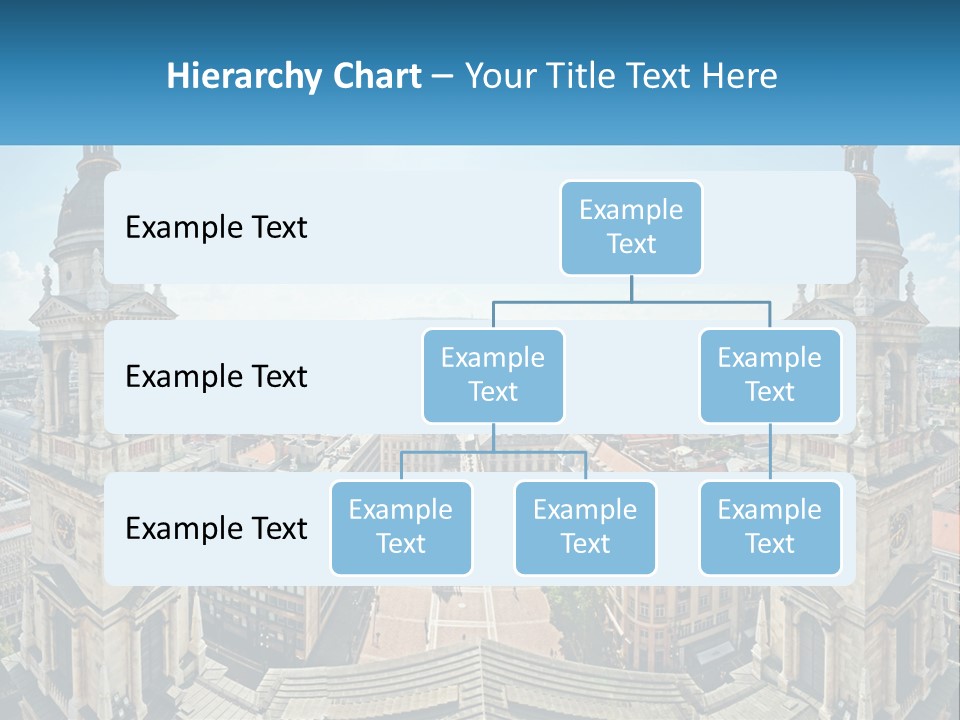 An Aerial View Of A City With Two Towers PowerPoint Template