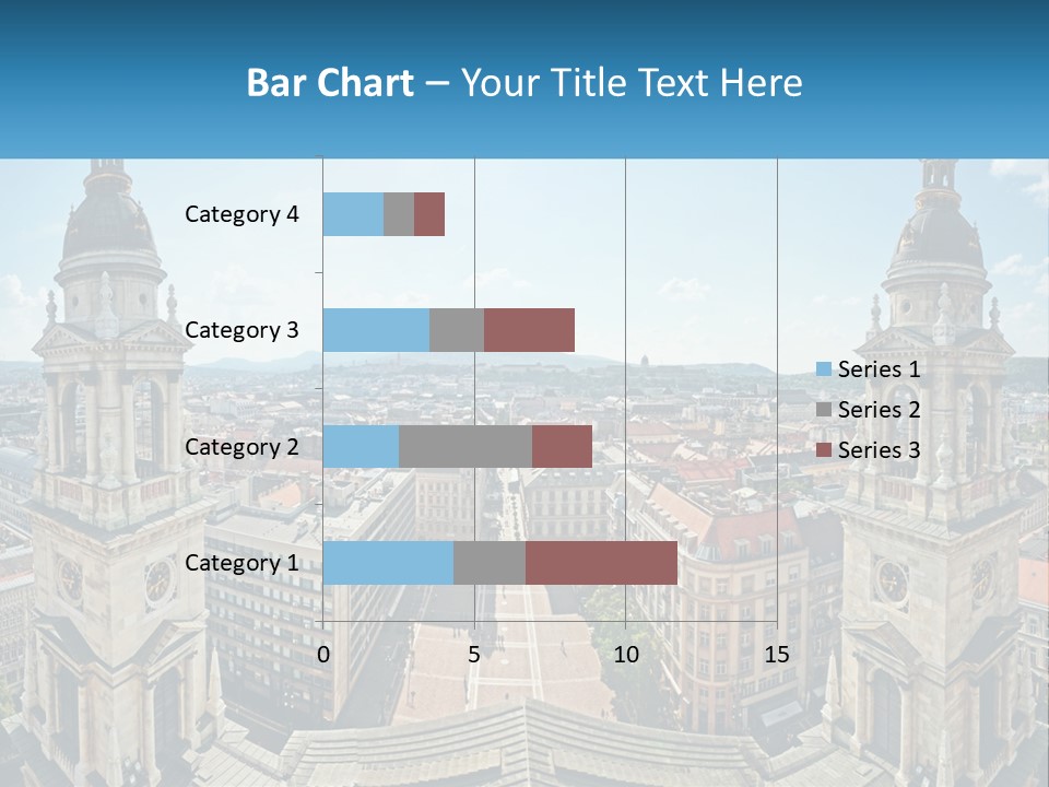 An Aerial View Of A City With Two Towers PowerPoint Template