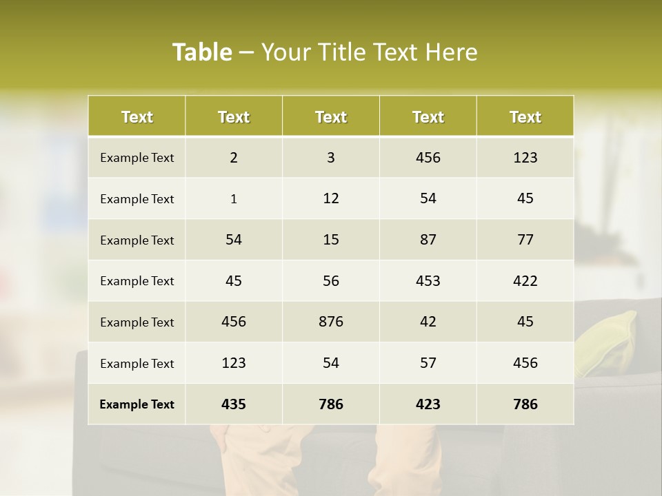 A Man With Back Pain Sitting On A Couch PowerPoint Template