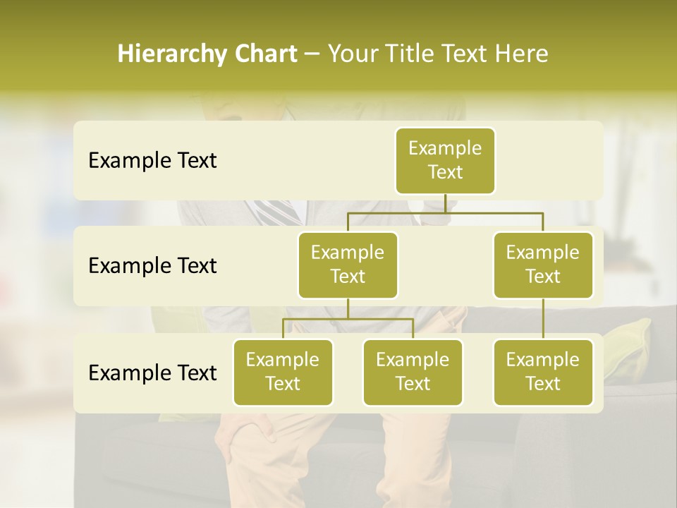 A Man With Back Pain Sitting On A Couch PowerPoint Template