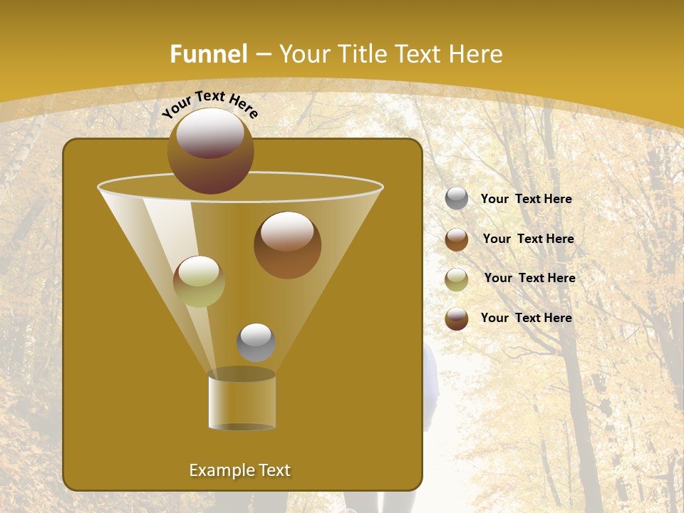 Two People Jogging Down A Path In The Woods PowerPoint Template