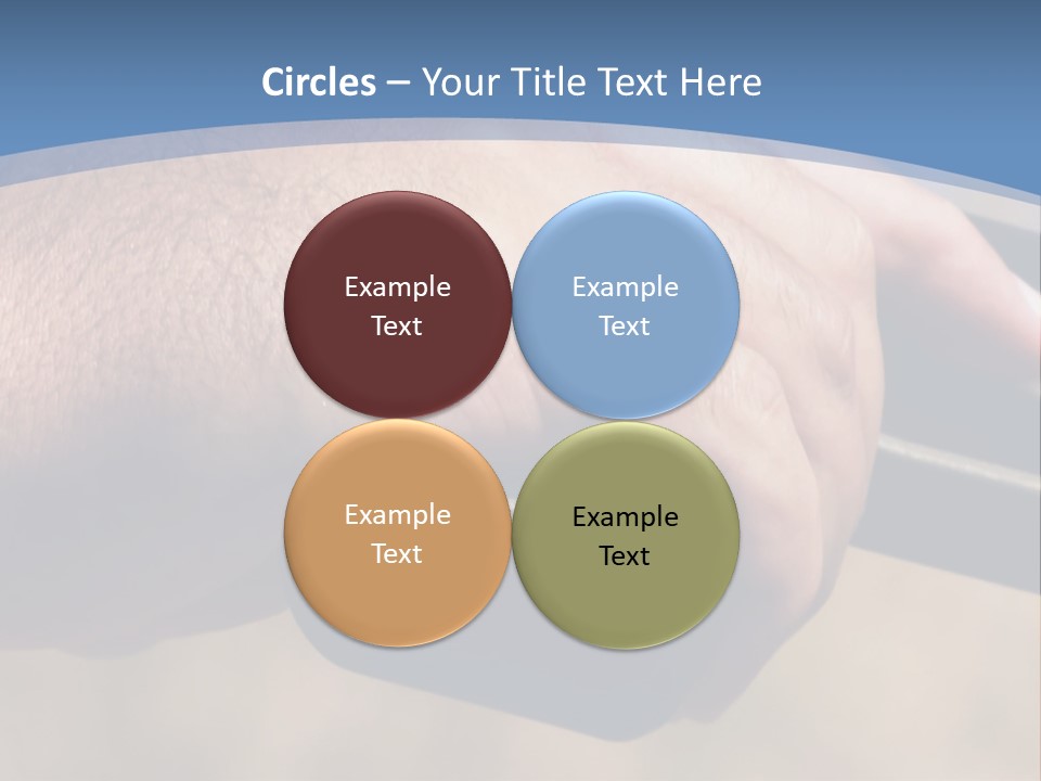 A Hand Holding A Gun In Front Of A Blue Sky PowerPoint Template