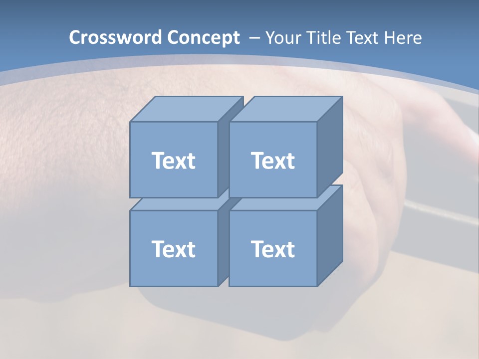 A Hand Holding A Gun In Front Of A Blue Sky PowerPoint Template