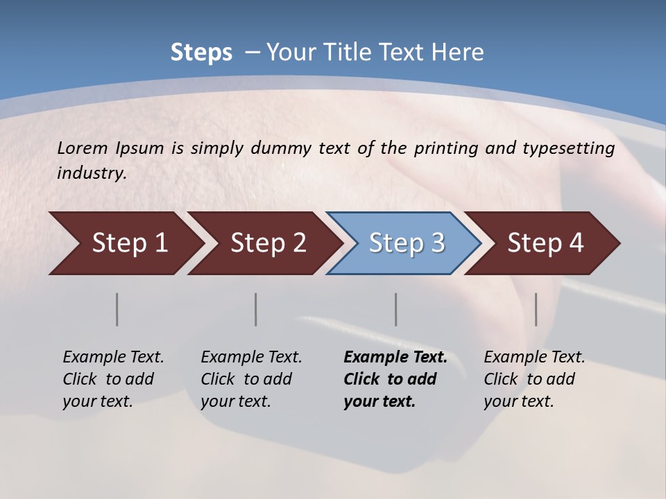 A Hand Holding A Gun In Front Of A Blue Sky PowerPoint Template
