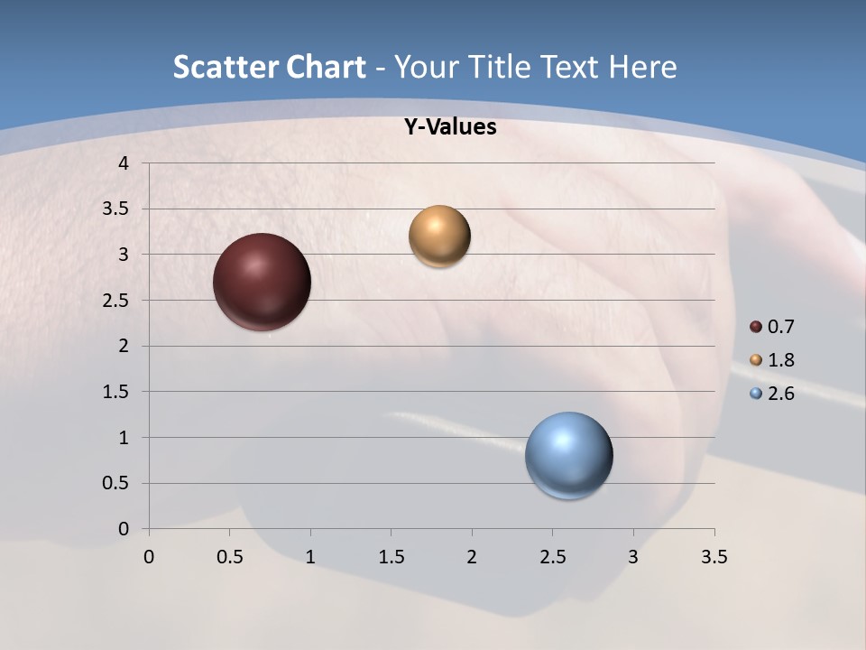 A Hand Holding A Gun In Front Of A Blue Sky PowerPoint Template