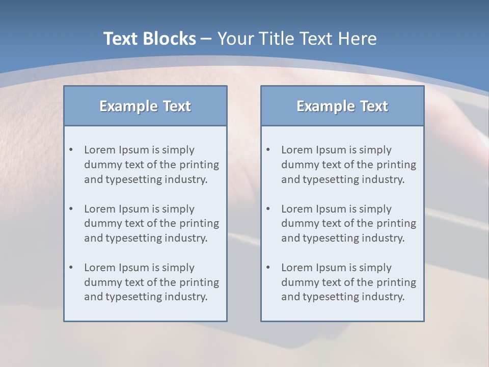A Hand Holding A Gun In Front Of A Blue Sky PowerPoint Template