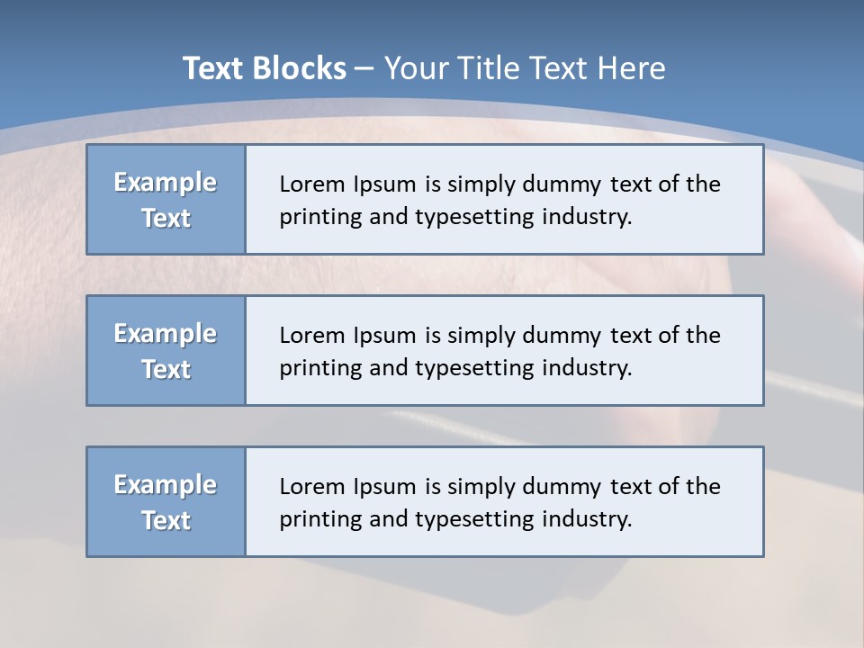 A Hand Holding A Gun In Front Of A Blue Sky PowerPoint Template