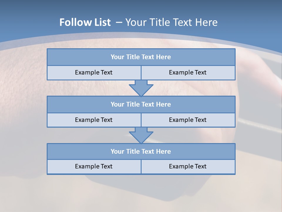 A Hand Holding A Gun In Front Of A Blue Sky PowerPoint Template