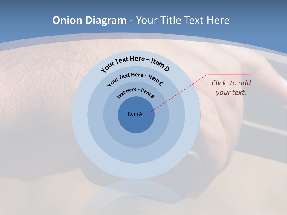 A Hand Holding A Gun In Front Of A Blue Sky PowerPoint Template