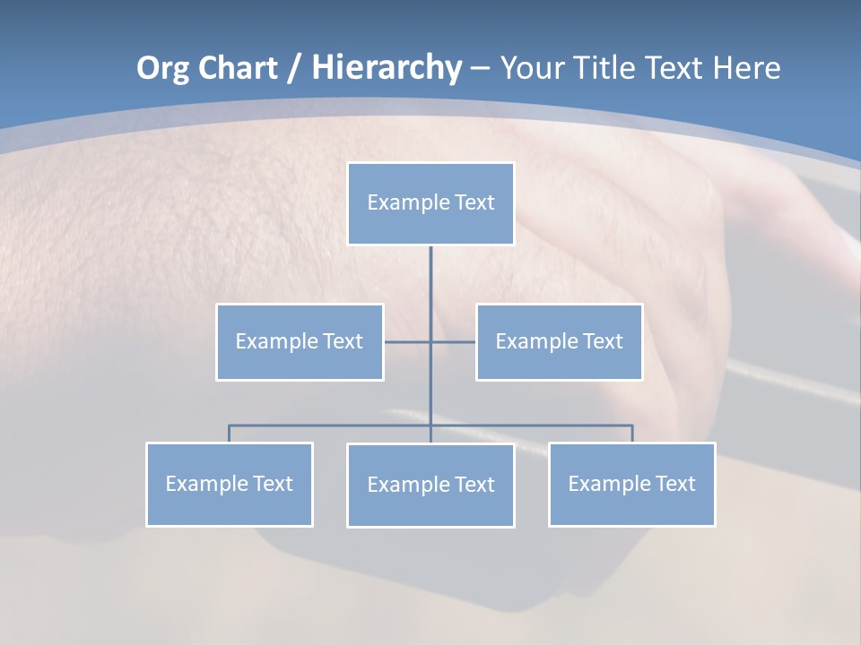 A Hand Holding A Gun In Front Of A Blue Sky PowerPoint Template