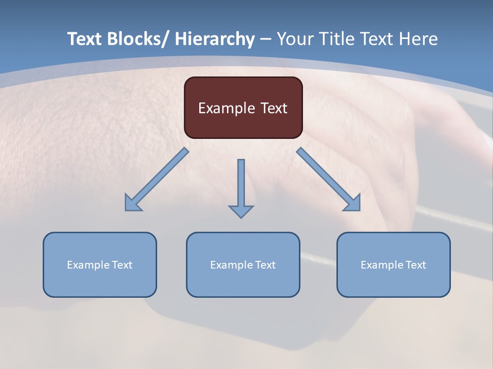 A Hand Holding A Gun In Front Of A Blue Sky PowerPoint Template