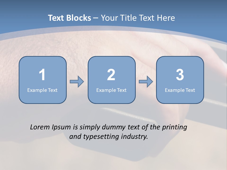 A Hand Holding A Gun In Front Of A Blue Sky PowerPoint Template