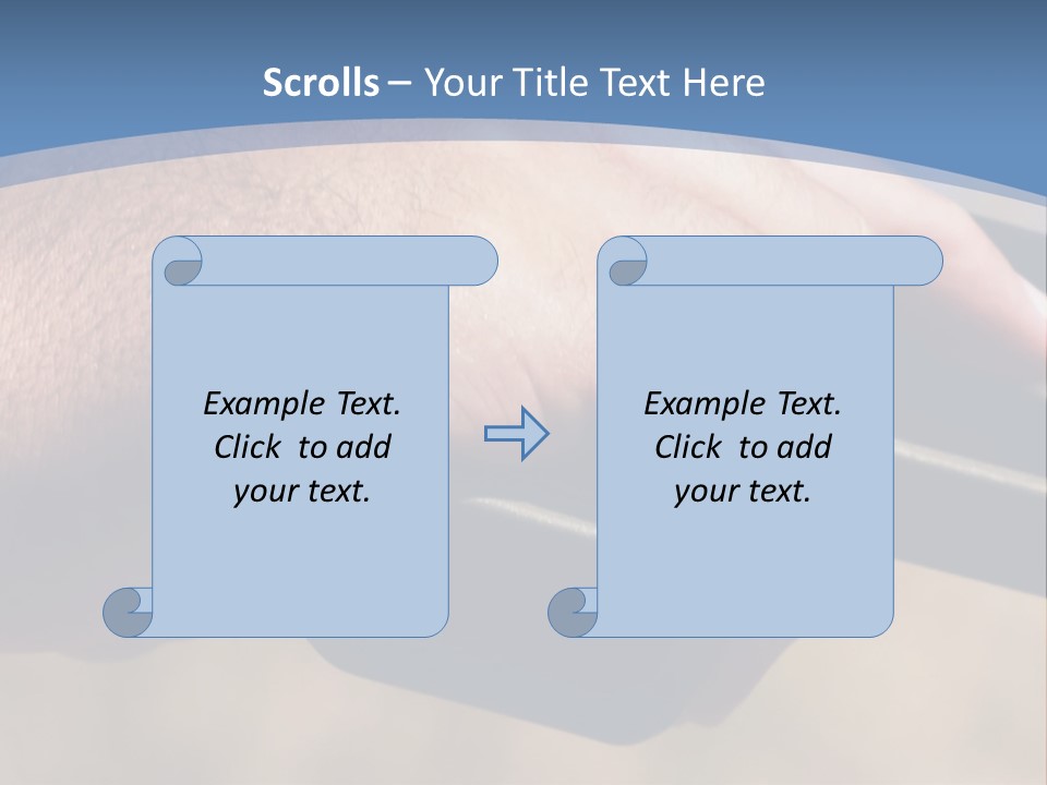 A Hand Holding A Gun In Front Of A Blue Sky PowerPoint Template