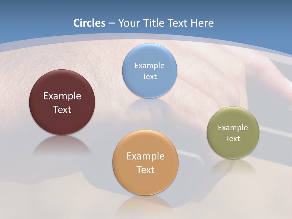 A Hand Holding A Gun In Front Of A Blue Sky PowerPoint Template