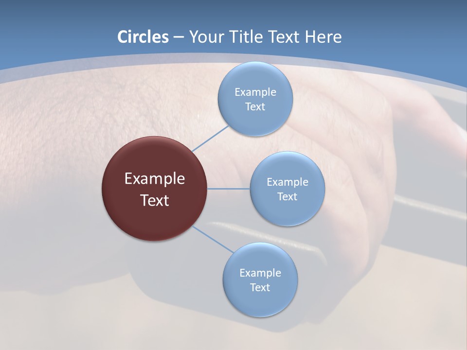 A Hand Holding A Gun In Front Of A Blue Sky PowerPoint Template