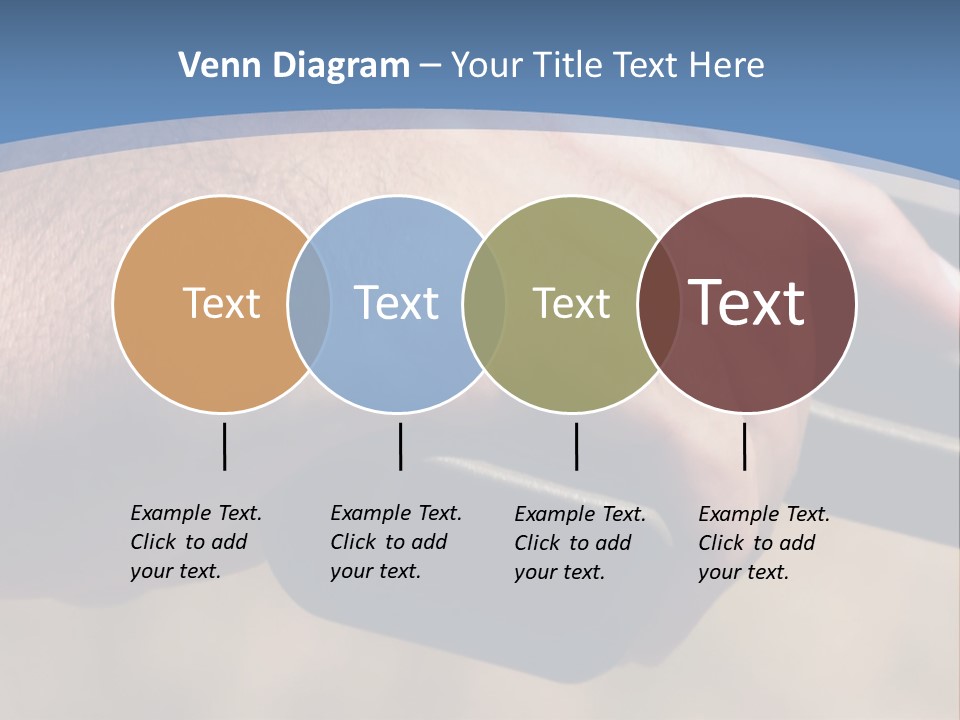 A Hand Holding A Gun In Front Of A Blue Sky PowerPoint Template