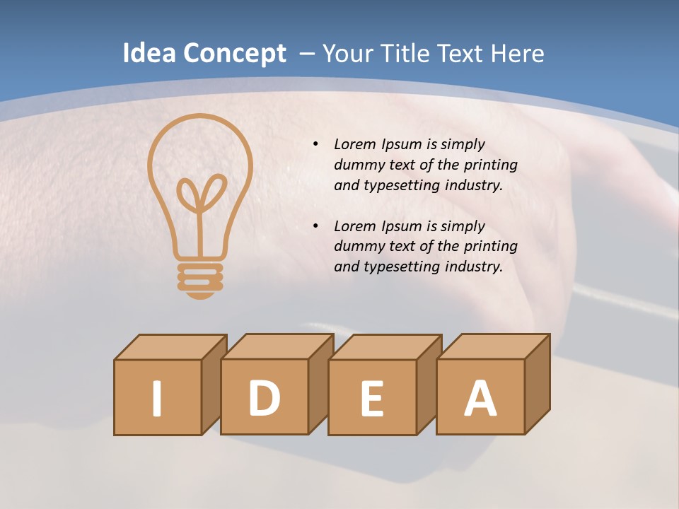 A Hand Holding A Gun In Front Of A Blue Sky PowerPoint Template