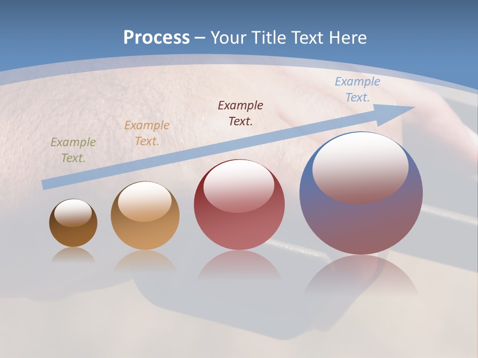 A Hand Holding A Gun In Front Of A Blue Sky PowerPoint Template