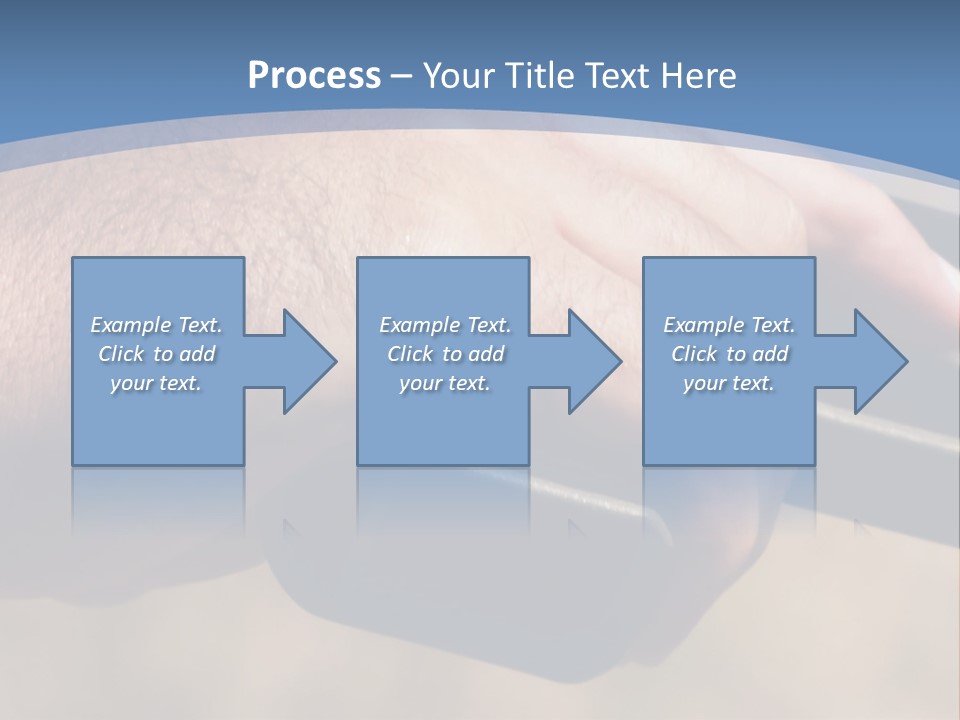 A Hand Holding A Gun In Front Of A Blue Sky PowerPoint Template